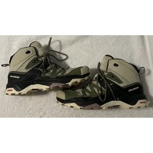 Salomon X Ultra 4 Mid GTX Men Size 8 Gray Waterproof Hiking Trail Boots